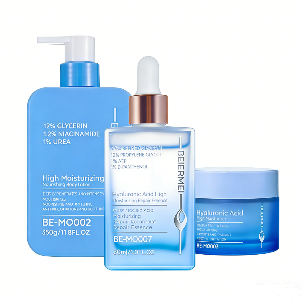 BEIERMEI Kit Skin Care facial completo reparação hidratação e antienvelhecimento Creme Corporal Hidratante