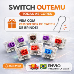 Switch Outemu Switch Teclado Mecânico - Azul - Marrom - Vermelho - Linear - Tátil