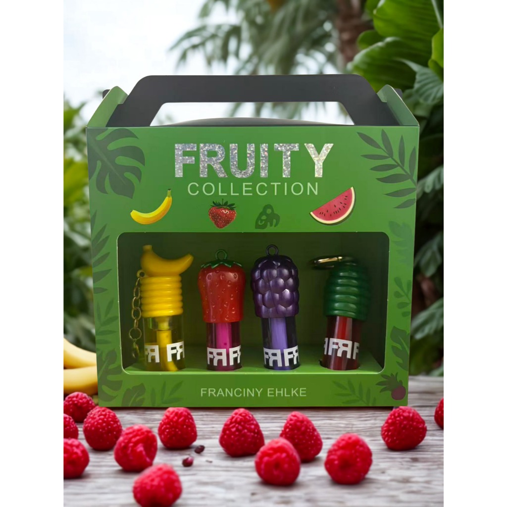 Kit 4 Franciny Ehlke  Gloss By Fran Hidratação e Sedução em Cada Toque Aromas De Frutas Duradouro
