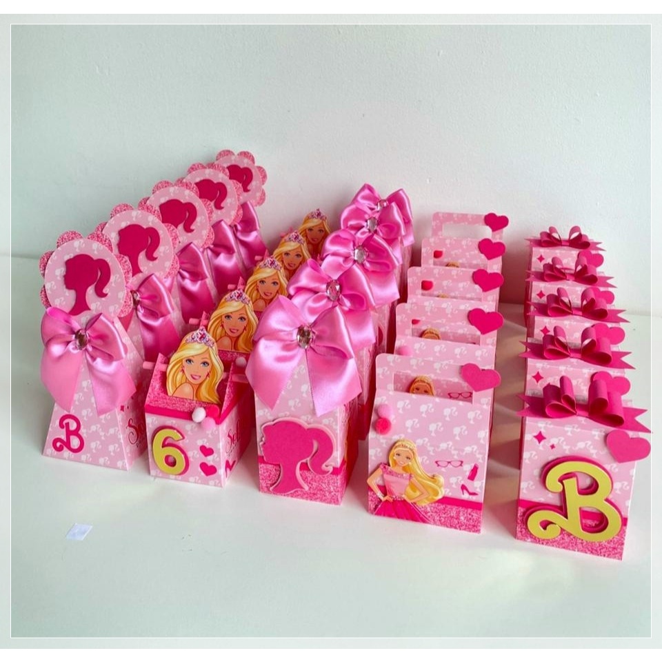 kit caixinha personalizada barbie-lembrancinha personalizada-festa personalizada-papelaria personalizada