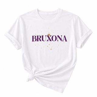 Camiseta Feminina Bruxona Campeã BBB Estampada Algodão Premium Casual Tumblr