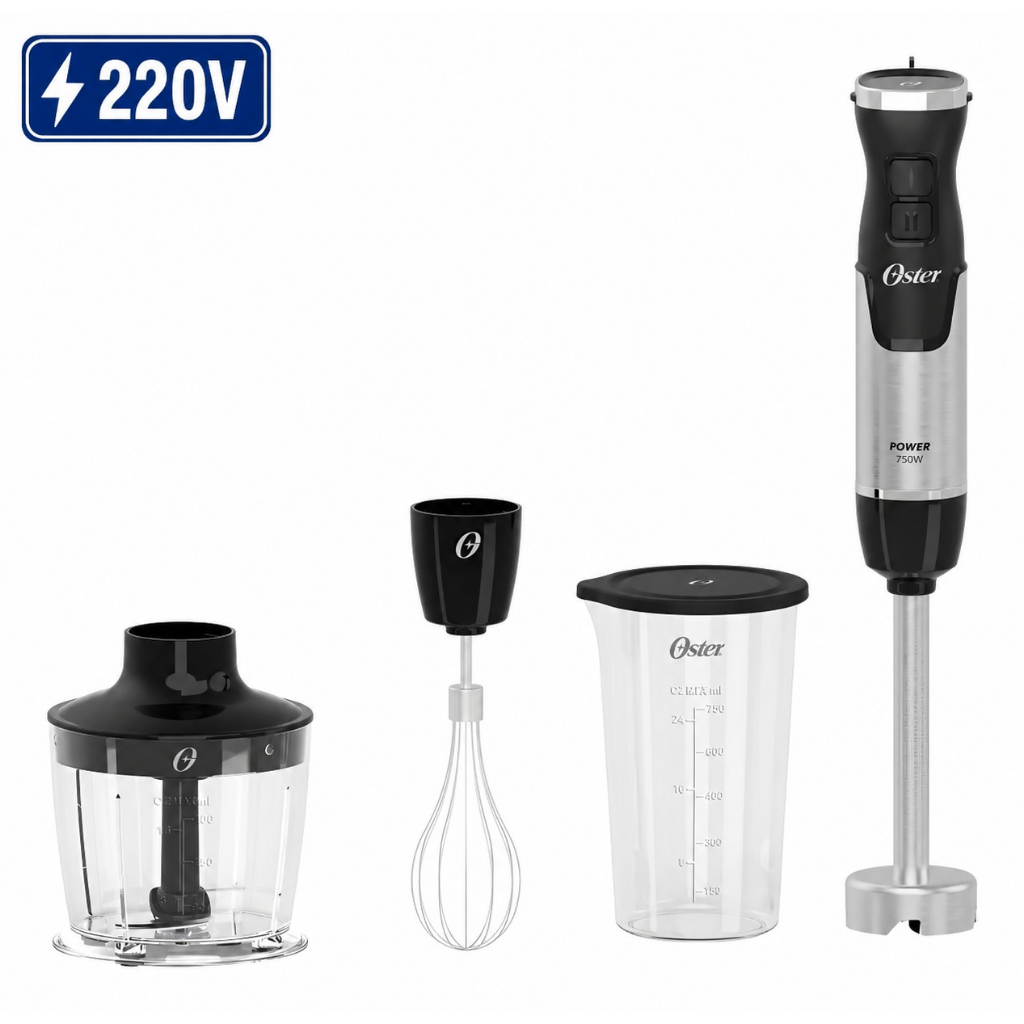 Mixer 3 em 1 750W Inox OMIX570 220V Oster | Potente | Original | Alta Performance