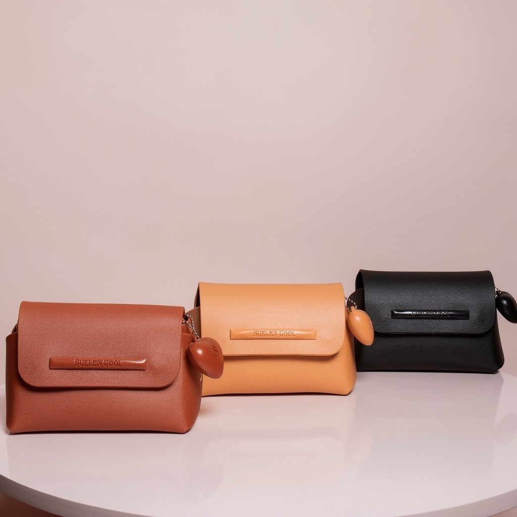Bolsinha Feminina Pequena Suellen com Coração – Clutch, Necessaire Porta Maquiagem