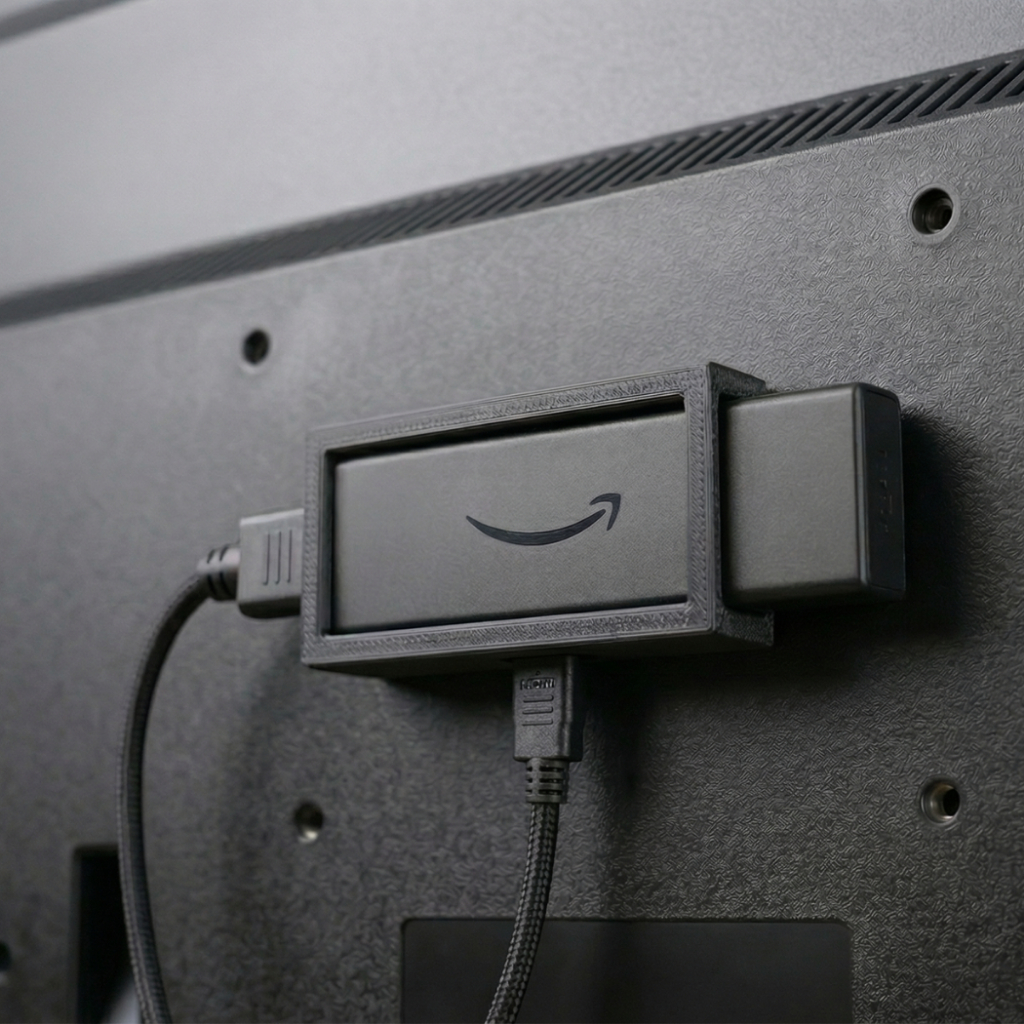 Suporte para Fire TV Stick Amazon Fixação por Fita Dupla Face
