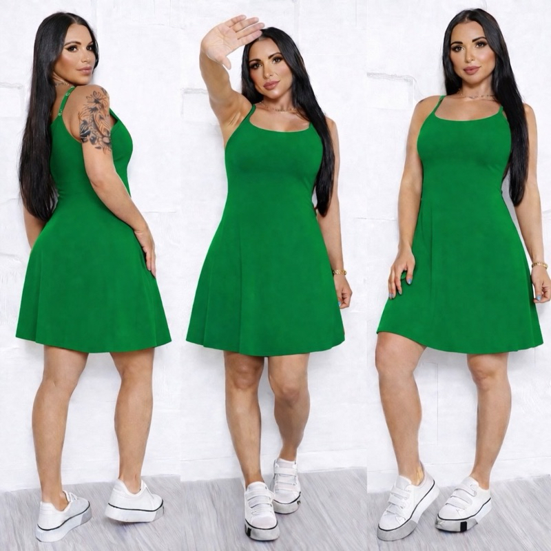 Vestido verão alça fina,  Envio Rápido despojado e casual mais vendidos