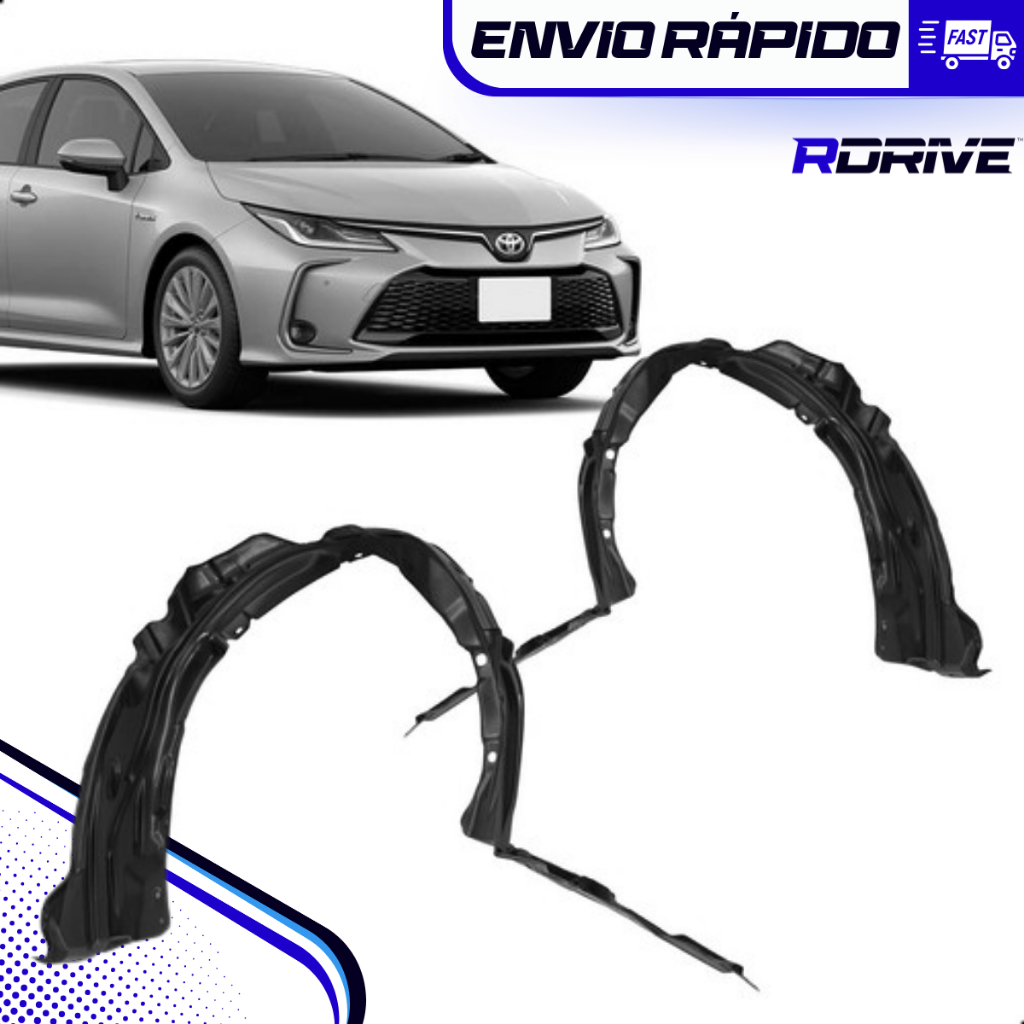 Parabarro Corolla 2020 a 2025 Dianteiro Direito ou Esquerdo Unitário Toyota Molde Original