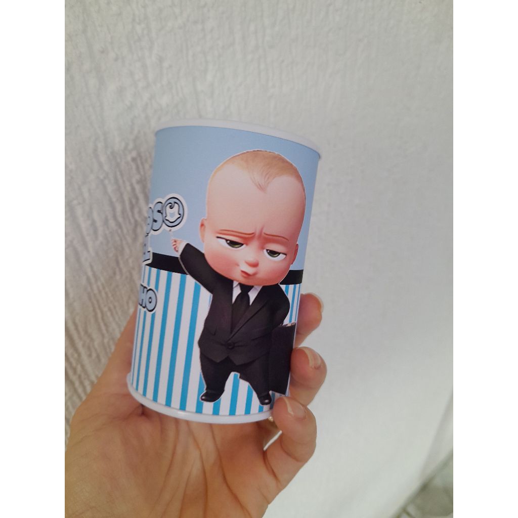 Cofrinho Personalizado +laço + embalagem l PODEROSO CHEFINHO |  Lembrancinha Festa Infantil | FAZEMOS TODOS OS TEMAS