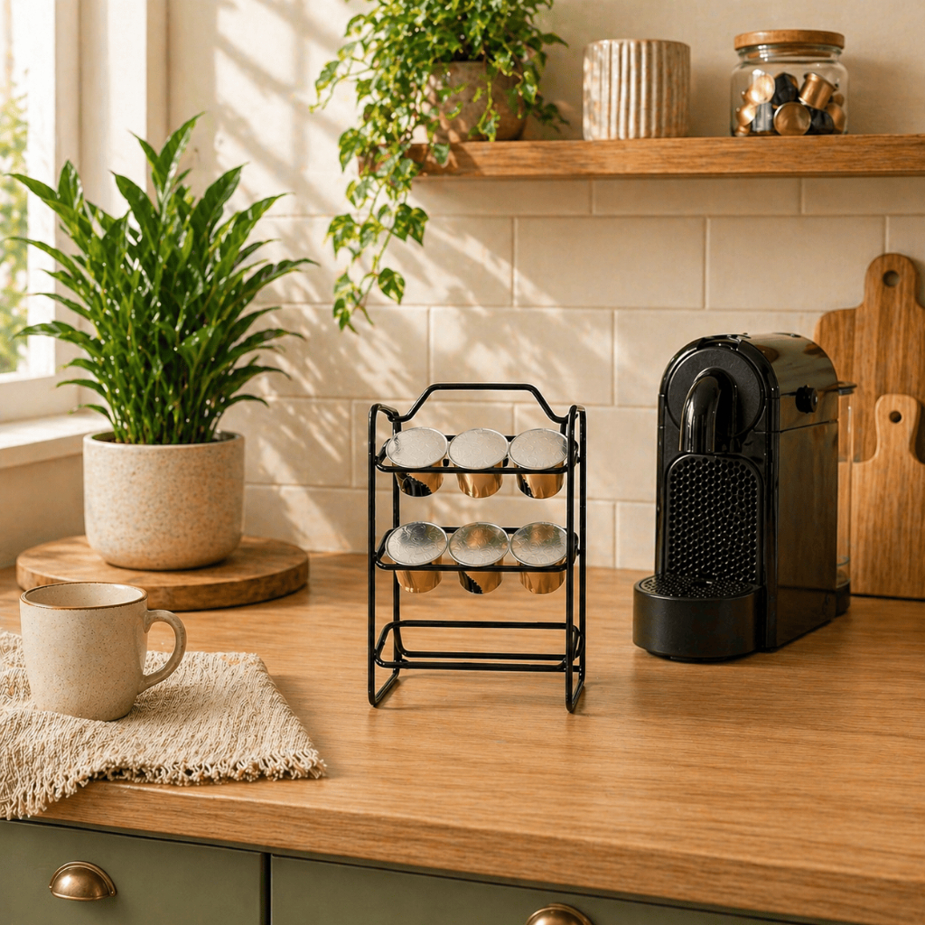 Nespresso Porta Cápsulas Suporte Para  Cafeteira Café 18 unidades Cor Preta