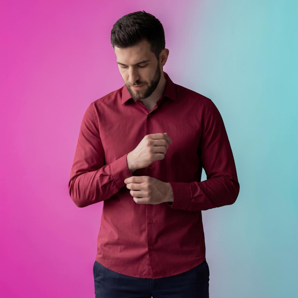 Camisa Masculina Manga Longa Tricoline Premium  - Conforto e Durabilidade | Achadinhos da Nessa