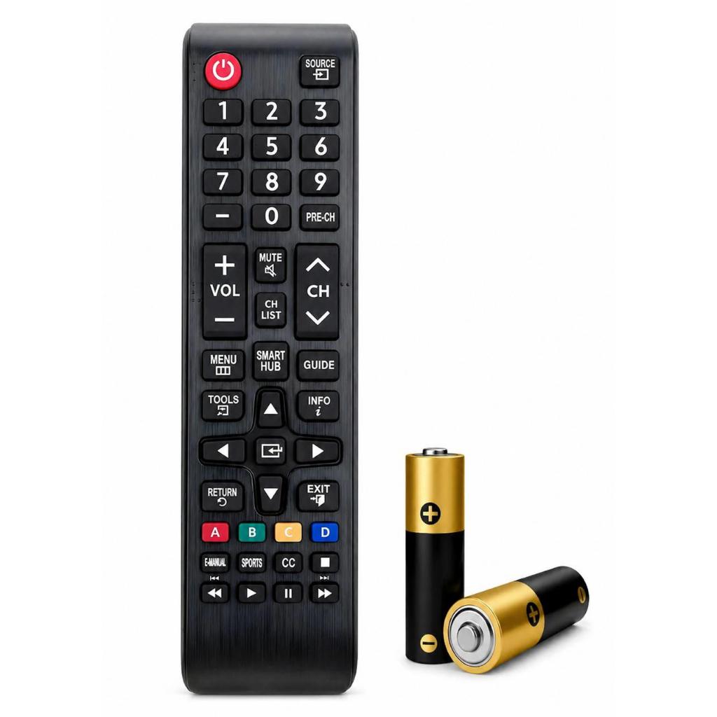 Controle Remoto Universal Para Smart Tv Samsung Smart Hub Acompanha Pilhas