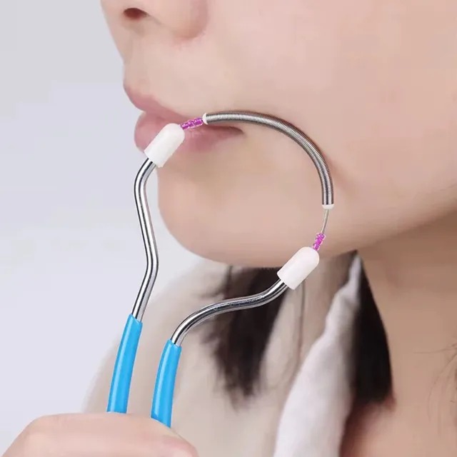 Depilador Facial de Mola Remove Pelos Pela Raiz Buço Rosto Portátil Sem Dor Prático