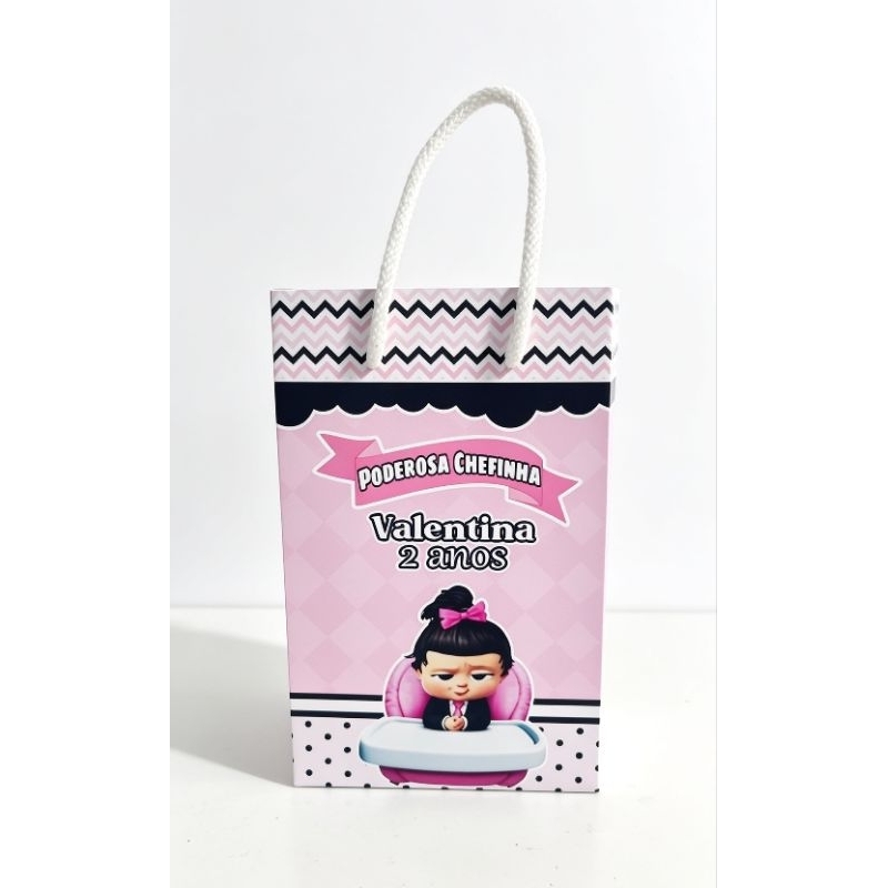SACOLINHA PODEROSA CHEFINHA PERSONALIZADA –TAMANHO P - (PEGUE E MONTE) | LEMBRANCINHAS FESTA INFANTIL