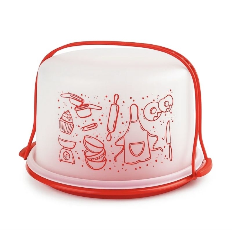 Tupperware Big Cake Redondo Receitas Porta Bolo Boleira