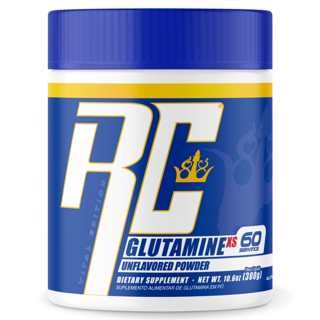 Glutamina em Pó Ronnie Coleman 300g 60 Doses L-Glutamina Pura Sem Sabor