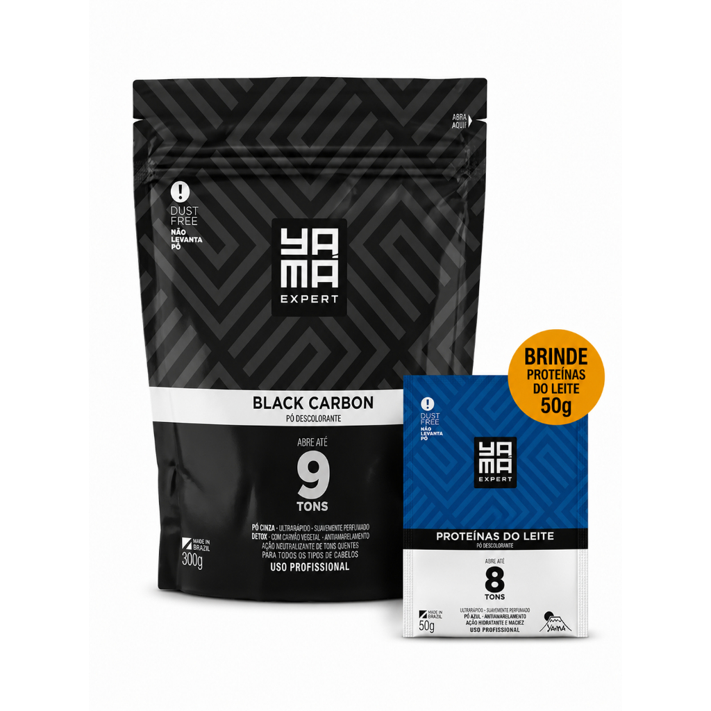 PÓ DESCOLORANTE BLACK CARBON REFIL PROFISSIONAL YAMA 300G