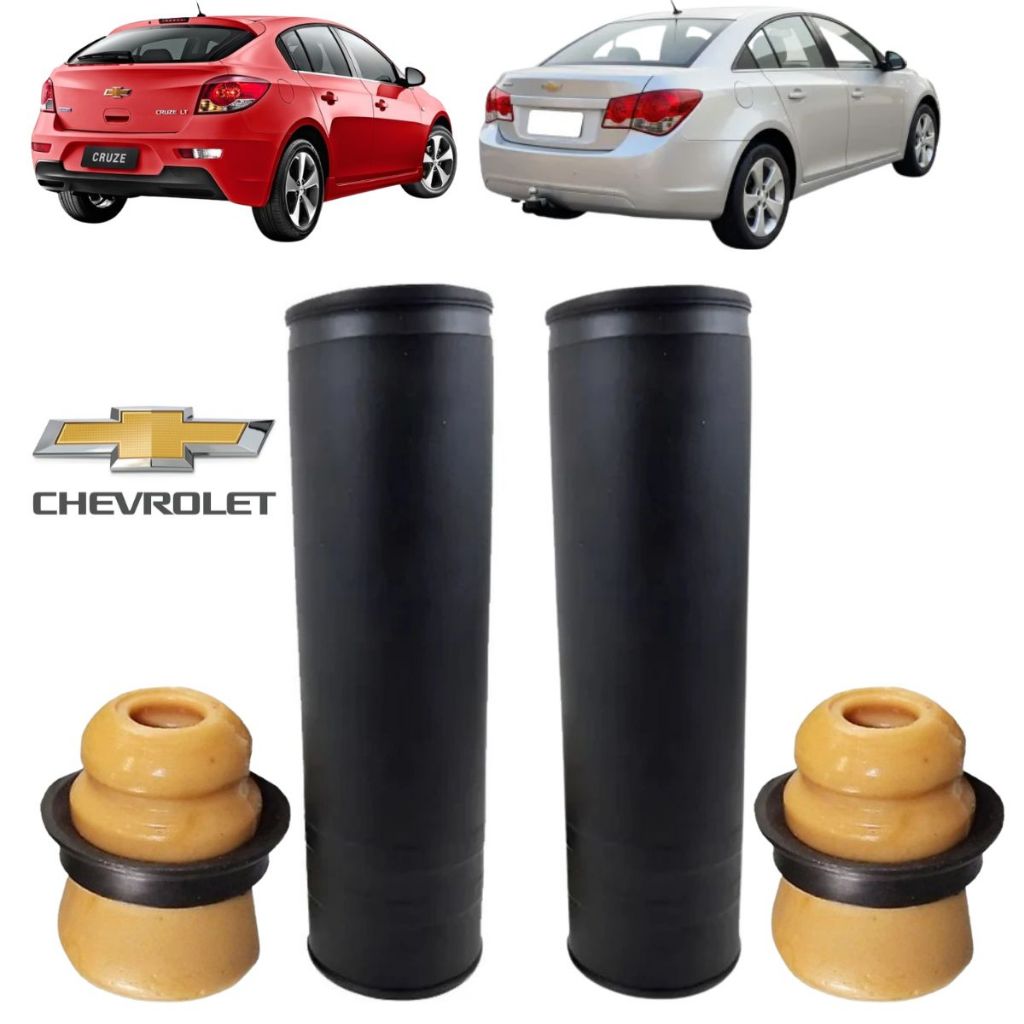 Kit Batente e Coifa do Amortecedor Traseiro Cruze 2012 até 2016