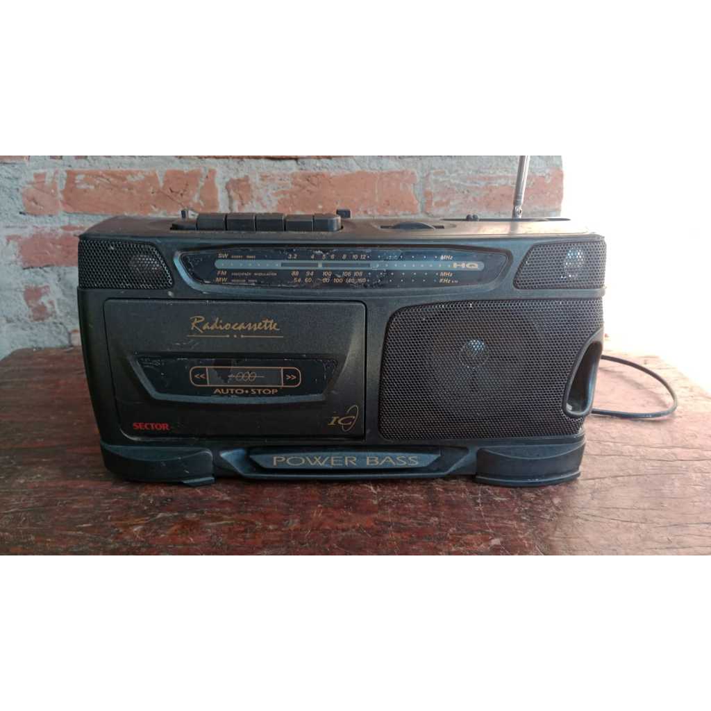 com defeito antigo radio am fm sw toca fitas gravador selector sr20082 bivolt