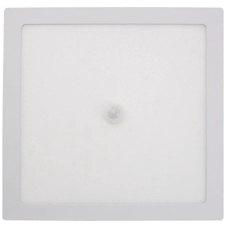 Painel Plafon Com Sensor de  Presença 18w Sobrepor Branco Frio Automatico Apartamento Sanca Luz led