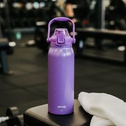 Garrafa Termica 1700ml Inox Parede Dupla VEVVA PULSE Squeze Agua Bebidas Esporte Fitness