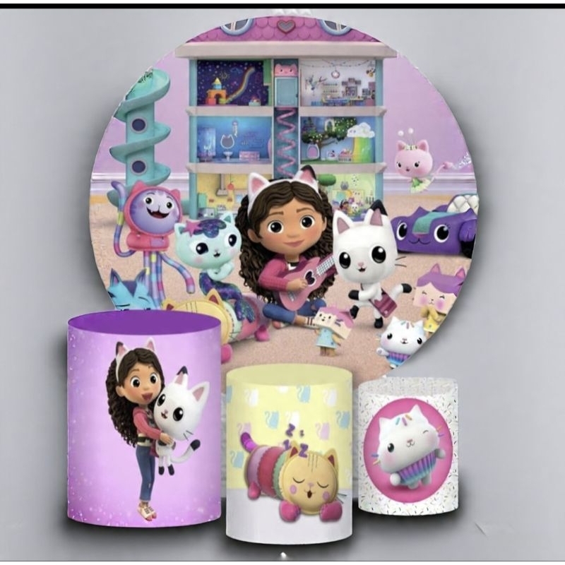 Kit Capas de Painel e Trio Capas de Cilindro Casa Mágica da Gaby