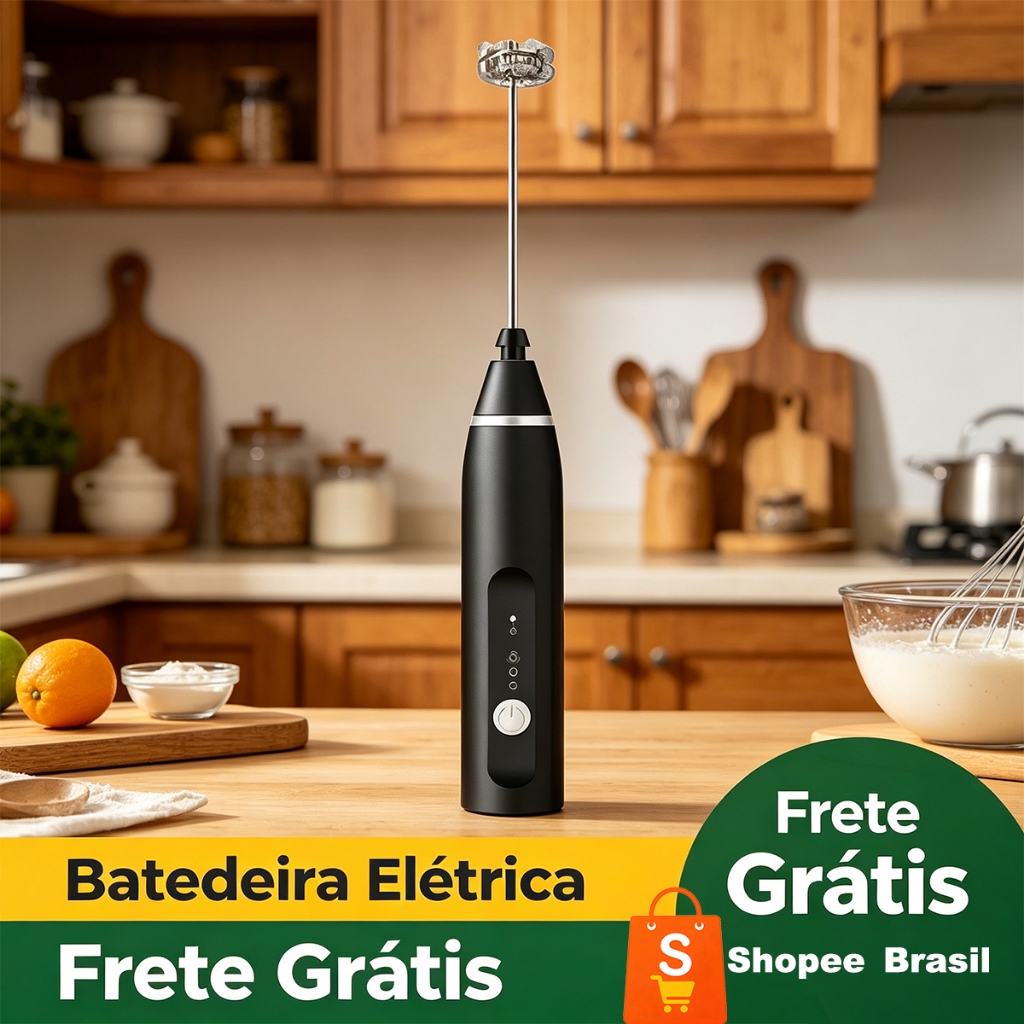 ☕Mixer Misturador de Bebidas Elétrico Portátil-Possui 3 velocidades, adequadas para preparar diversas bebidas🧉 -M2