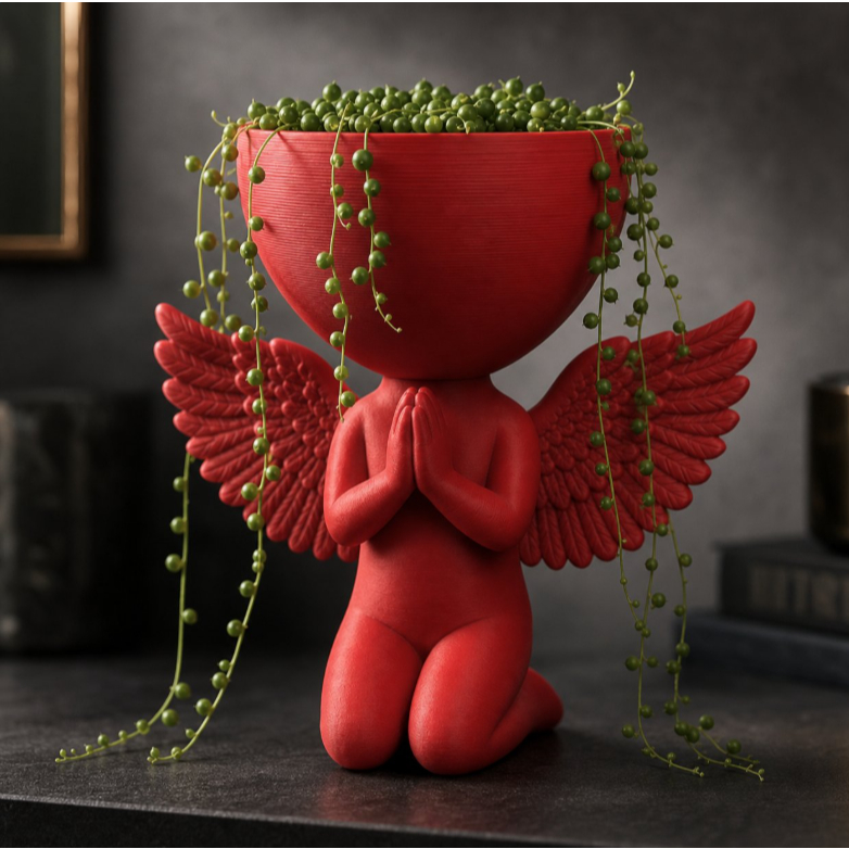 Vaso Decorativo Bob Robert Plant Paz e Oração - Planta Decor