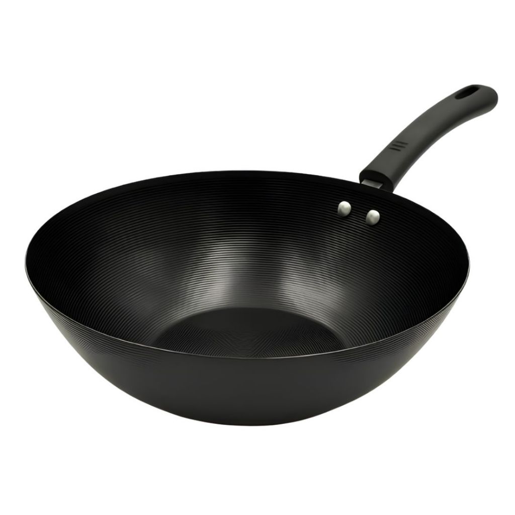 Imagem Panela Wok Grande 3,5L 30CM Profissional Gourmet Cozinha Jantar Almoço Salteados Legumes Carnes Presente Yaksoba