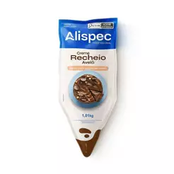 Recheio Creme de Avelã Alispec 1,01kg - Pronto para Uso