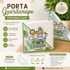 PORTA GUARDANAPOS PERSONALIZADO - FAZEMOS TODOS OS TEMAS