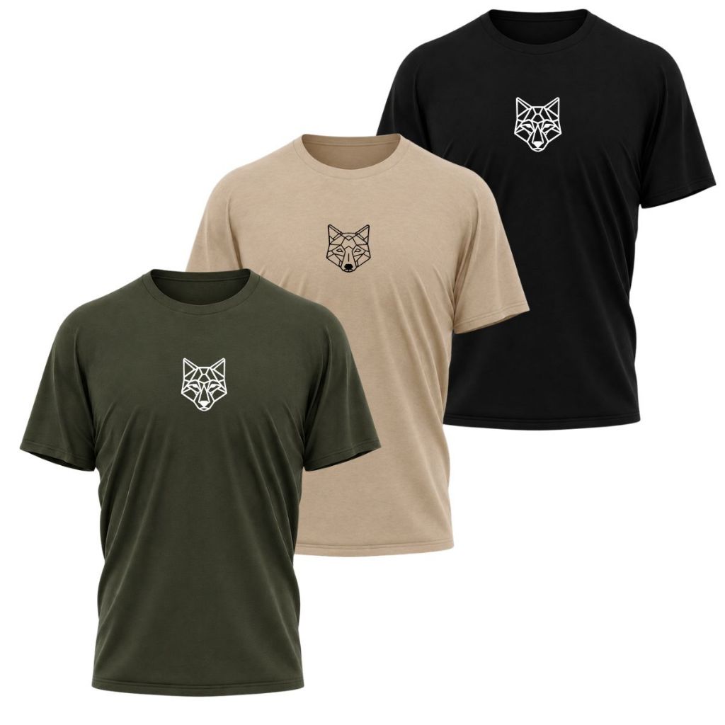 Kit 3 Camisas Alpha Co 100% Algodão Camiseta Malha Preimum Confortavel Envio Imediato