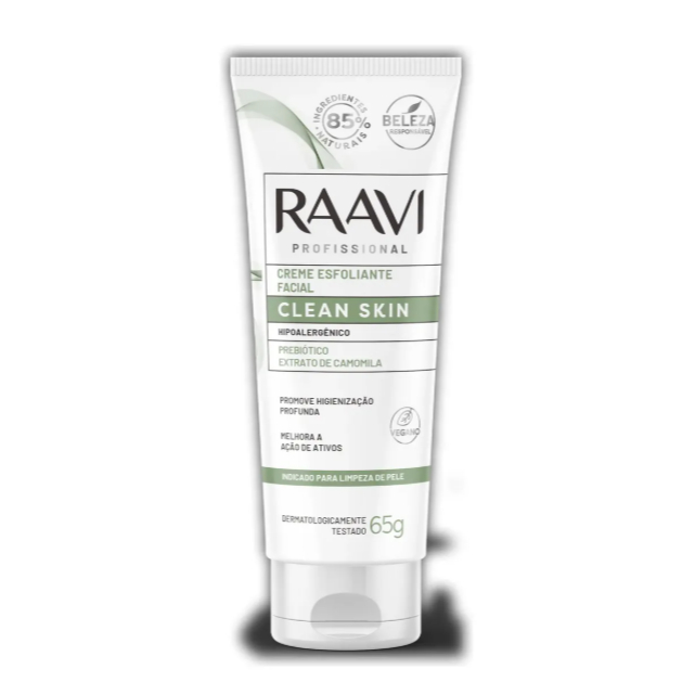 Raavi Creme Esfoliante Limpeza De Pele Facial 65g