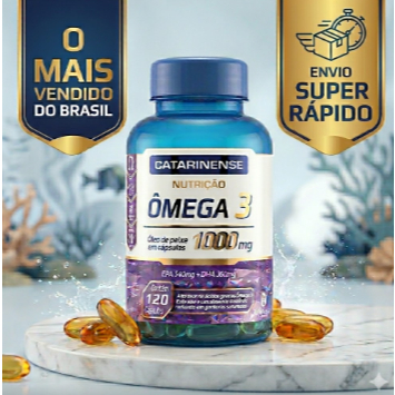 Ômega 3 Catarinense Óleo de Peixe Nutrição em Cápsulas 1000mg 120 cápsulas
