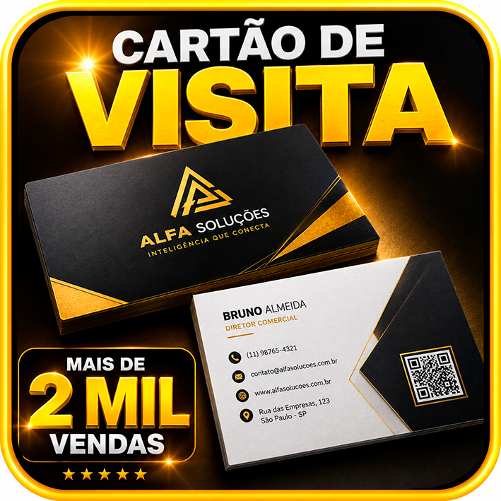 Cartões de visita Personalizados para empresa  300gr F/V - L. Fosco / Entrega Rápida / 50 100  500 Unid