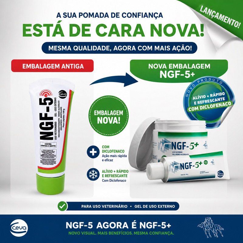 Ngf-5 Pomada Para Dor Muscular 100g