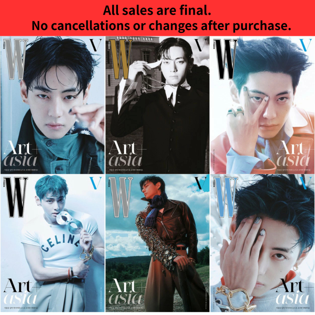 Brand-New W Korea Volume 9 2025 Magazine BTS V Cover A B C D E F Version Selectable Kim Taehyung Art Asia Special Edition K-POP Fashion Magazine Korea Import