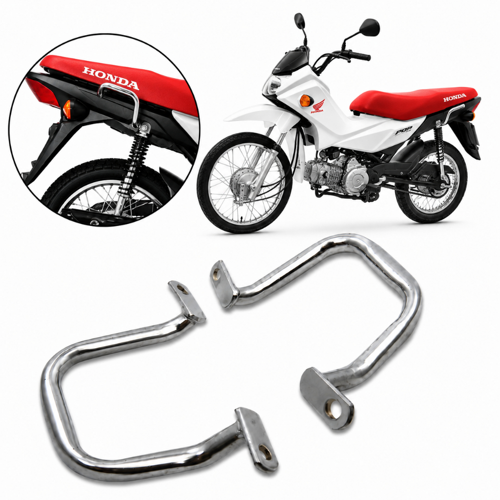 Alça Traseira Esportiva Pop 110 (cromado)