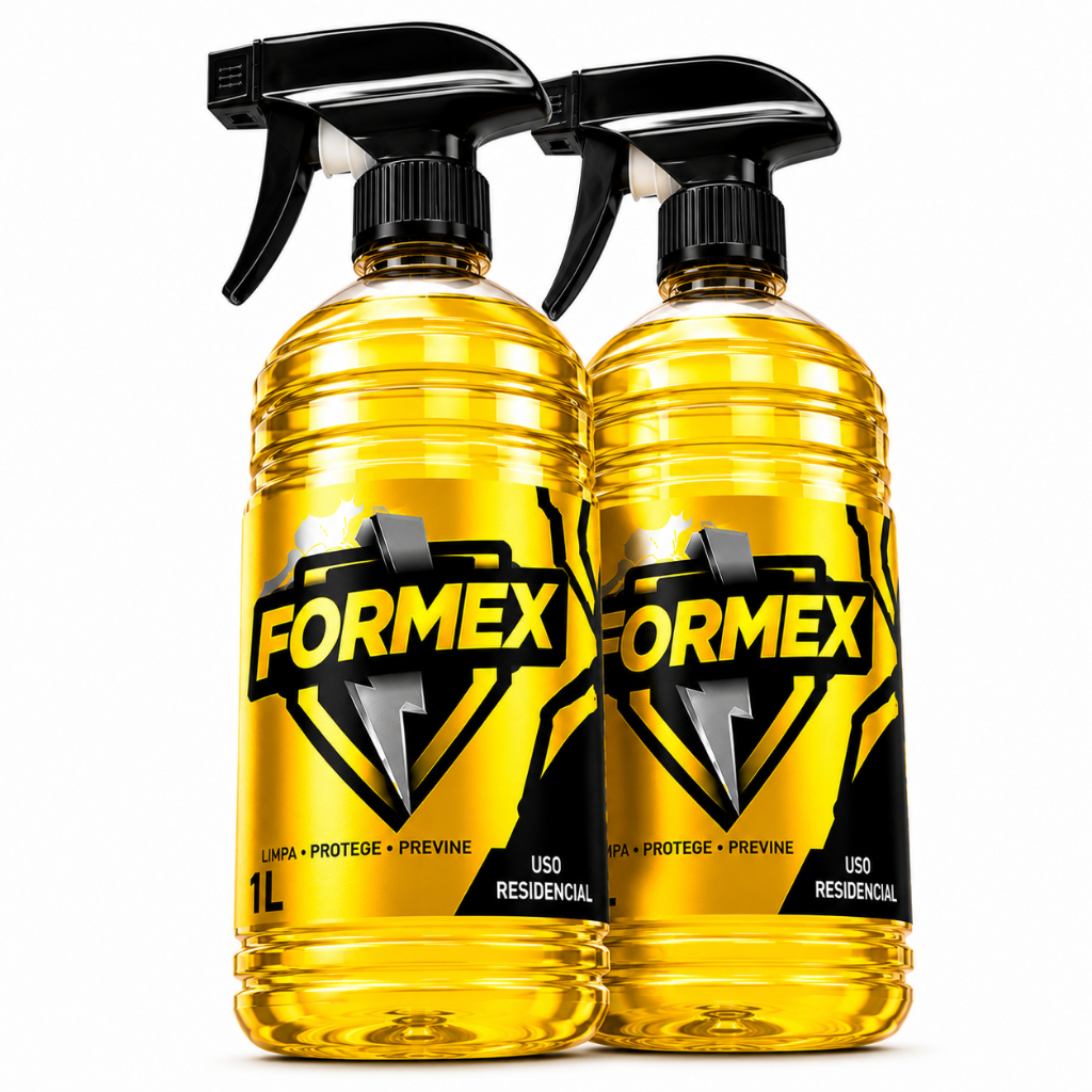 Solução para Áreas Externas e Ambientes Internos Formex Original 2 Litros e 2 Bico Spray