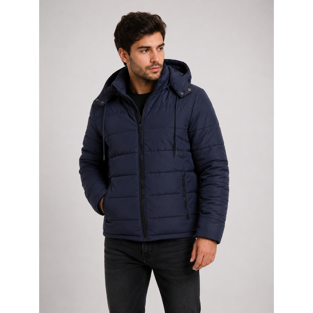 Jaqueta Bombo Jaco corta-vento Masculina Preto Liso  Out/inv Importada