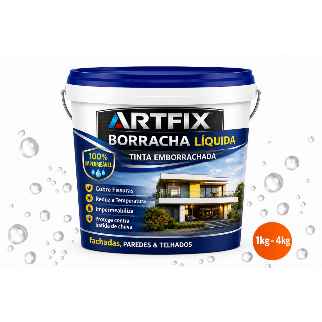 Tinta Borracha Líquida Premium Tinta Emborrachada Impermeabilizante 1kg - 4kg -