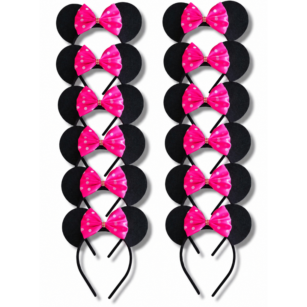Tiara Kit 15 Unidades Minnie E.V.A Mundo Rosa