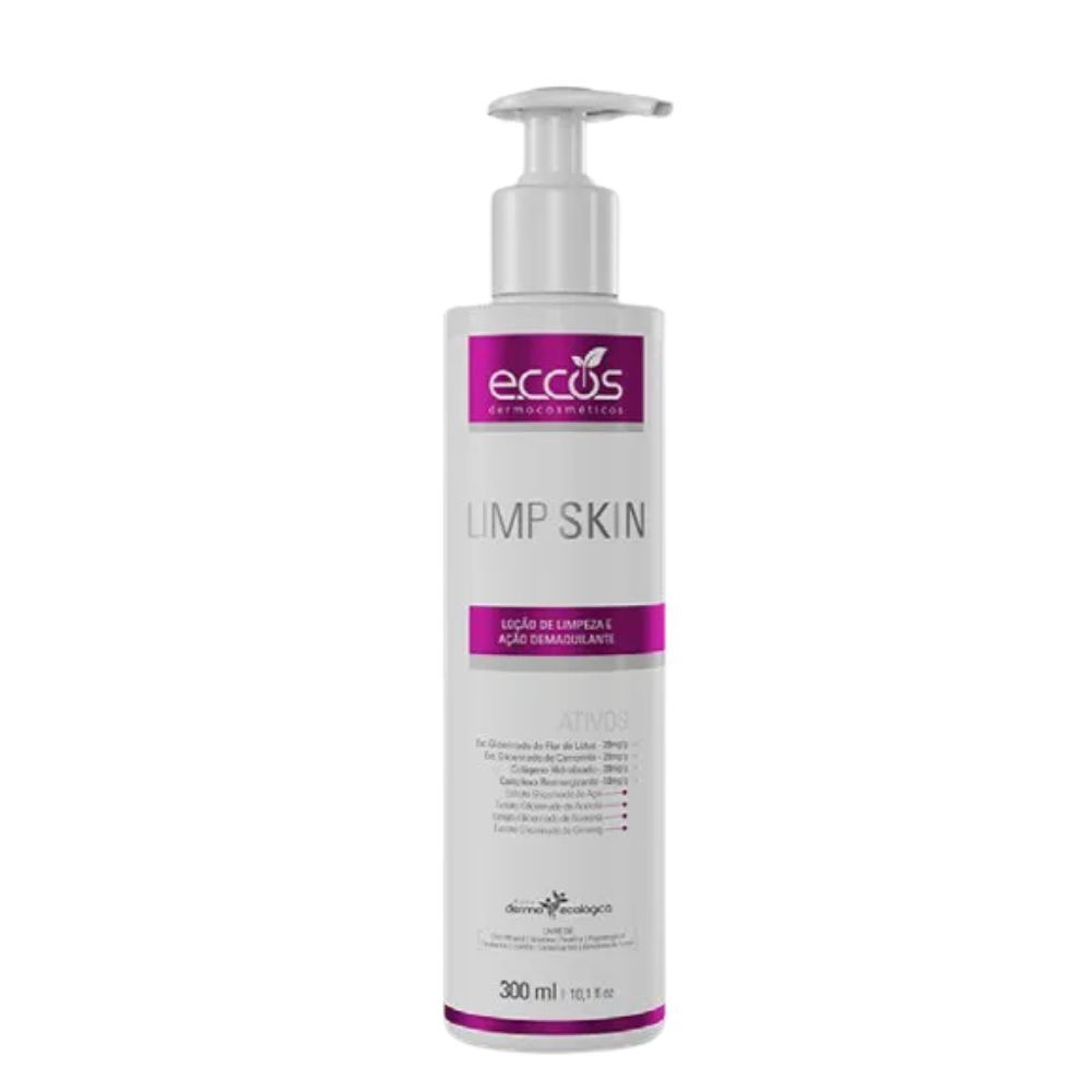 Loção de Limpeza Demaquilante Limp Skin 300ml Eccos
