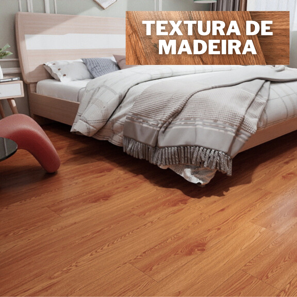 Piso Vinílico Autocolante Madeira - 5m² - Fácil Instalação, Renovação Rápida e Pronta Entrega