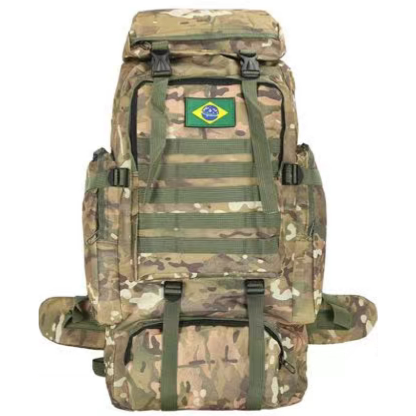 Aventura sem Limites: Mochila Cargueira 80L Impermeável para Trilha e Camping/8535