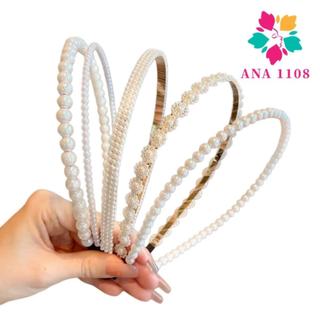 KIT 5  PCS Tiara de Pérolas / Arquinho de Perolas - Acessórios femininos de cabelo