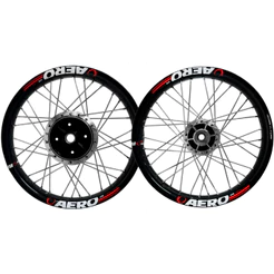 Par Roda Alumínio Aero Viper Ybr 125 Factor Disco Raios Cromados ou Inox Freio á Disco