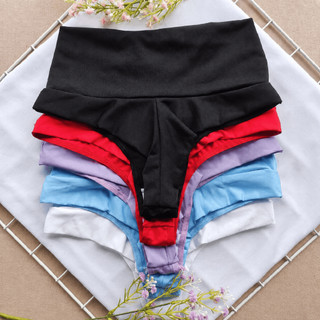 Kit 10 Calcinhas Cintura Alta Fio Duplo Modeladora Cós Duplo Forro Algodão Lingerie Confortável