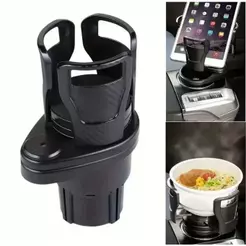Porta-copos Duplo 360 Graus Para Carro Com Suporte
