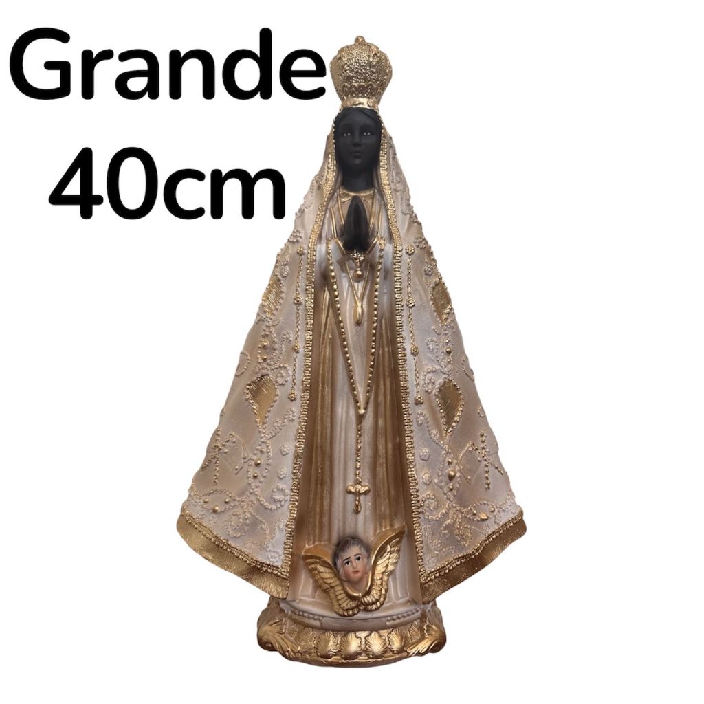 Imagem de Nossa Senhora Aparecida modelo italiana 40cm e 30cm lindas imagens da Mae Aparecida pintadas com tinta auto