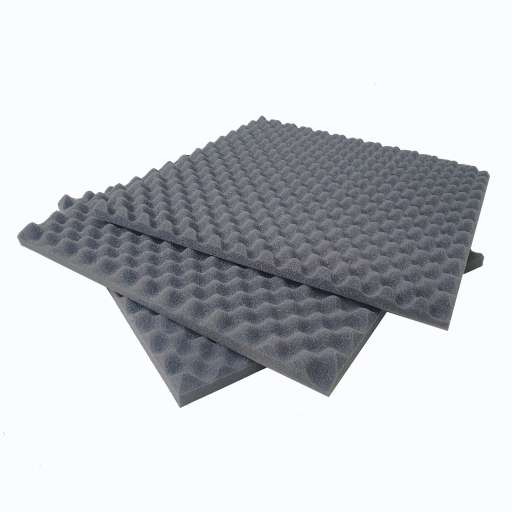 Espuma Acústica C. O. 12 Placas - 50x 50x 3,5cm -antichama