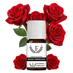 Essência Lipossolúvel (Oleosa) de Rosas Vermelhas 10 ml